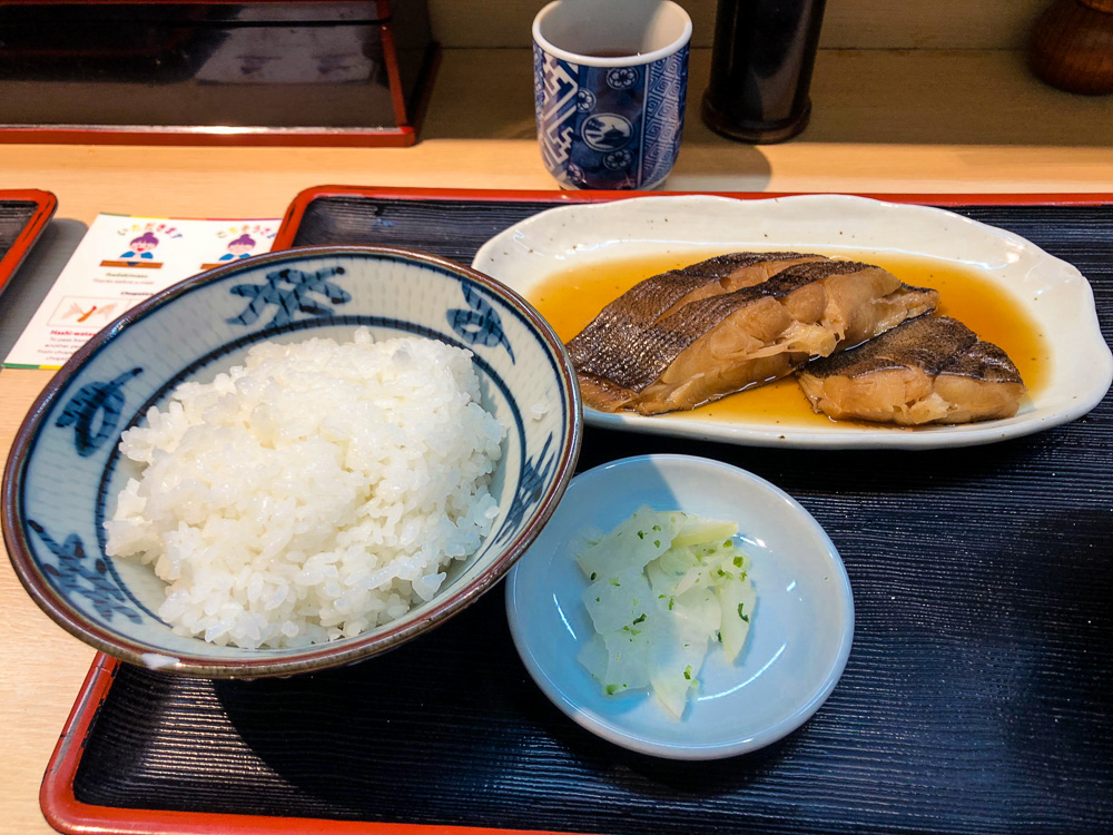 typical breakfast in Japan
