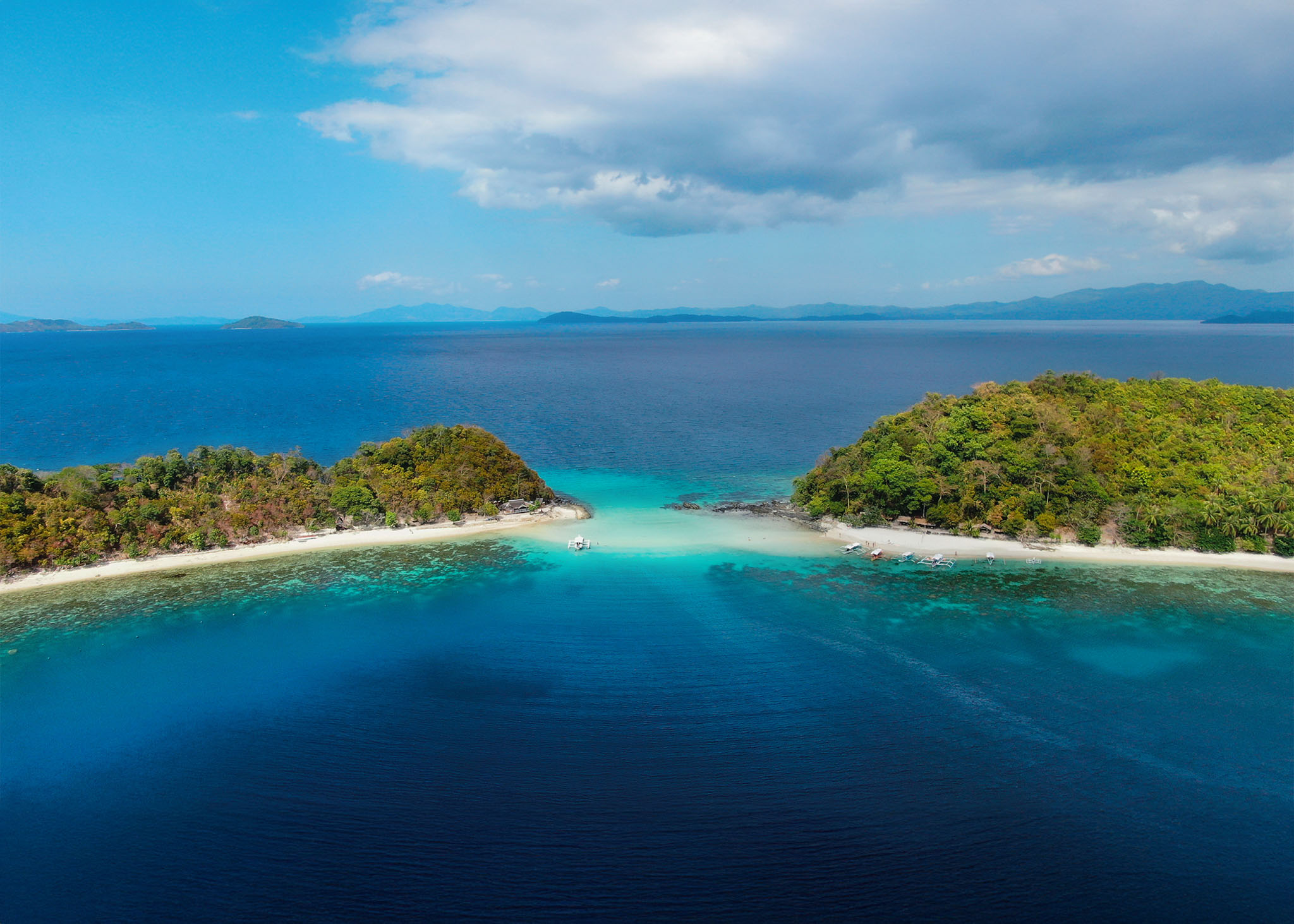 bird's eye view of islands