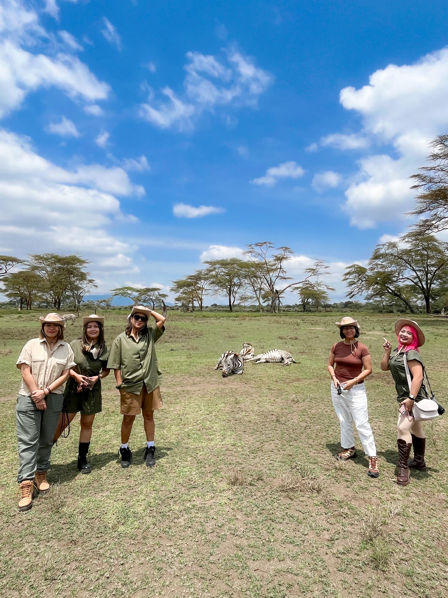 group photo at Crescent Island